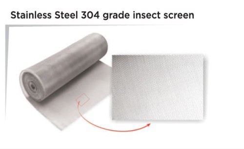 Natural And Black Powder Coated Stainless Steel Mosquito Mesh 304 Grade