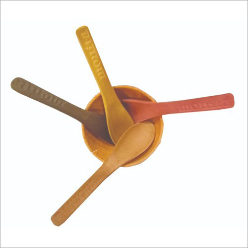 Vanilla Edible Ice Cream Spoon