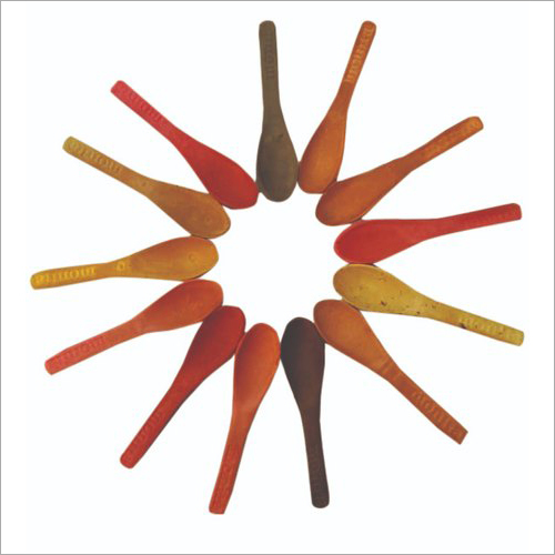 Mango Edible Ice Cream Spoon - Wheat and Chilli Material | Eco-Friendly, Natural Biodegradable Design