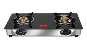 Pigeon By Stovekraft Favourite 2-burner Glass Top Gas Stove, Black