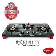 Pigeon by Stovekraft Infinity Stealth 3 Burner LPG Stove (Special Edition)