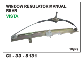 Window Regulator Manual Rear Vista LH/RH