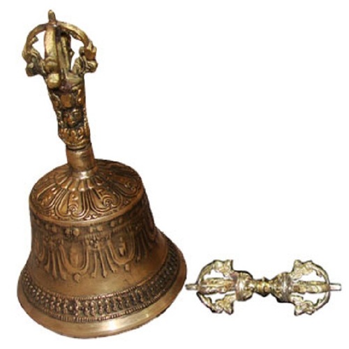 Large Tibetan Bell & Dorje From India