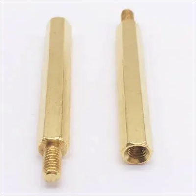 Male Thread Brass Hex Standoff Rod