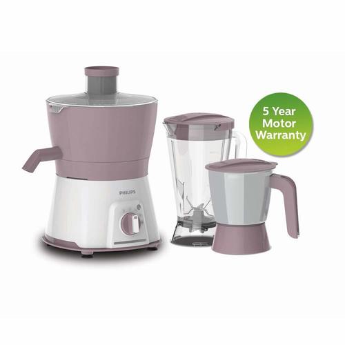 Philips HL7578/00 600W Turbo Juicer Mixer Grinder with 3 Jars - Nuti Juicer Jar, Blender and Multi Purpose jar