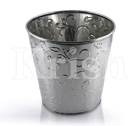 As Per Requirement Wine Bucket With Flower Embossing