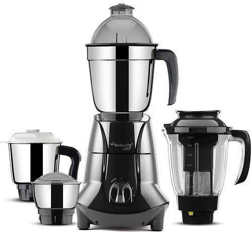 Butterfly Jet Elite 750-Watt Mixer Grinder with 4 Jars (Grey)