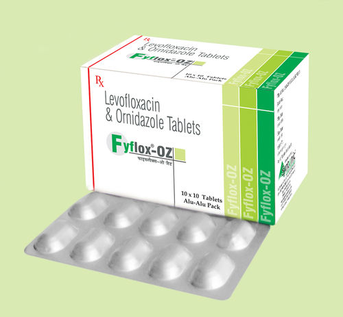 Levofloxacin 250mg + Ornidazole 500mg