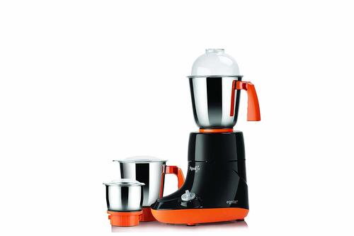 Pigeon by Stovekraft Egnite 750-Watt Mixer Grinder with 3 Jars (Black/Orange)