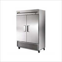 Stainless Steel Double Door Refrigerator - Ss Grade 304 & 202, Polish Finish, Electric Power, 5-year Warranty For Canteen, Hotel, Motel, Restaurant Usage