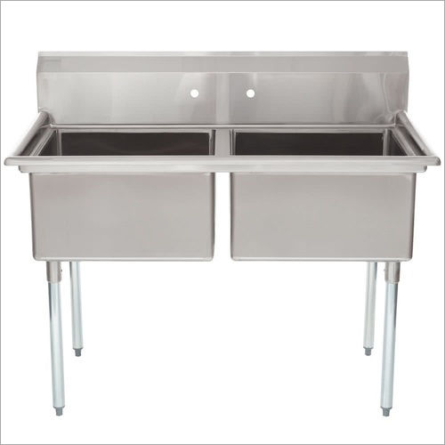 Polish Ss Two Compartment Sink