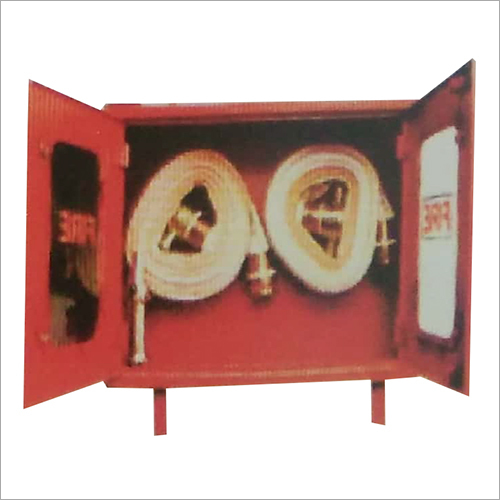 Red Mild Steel Fire Hose Box