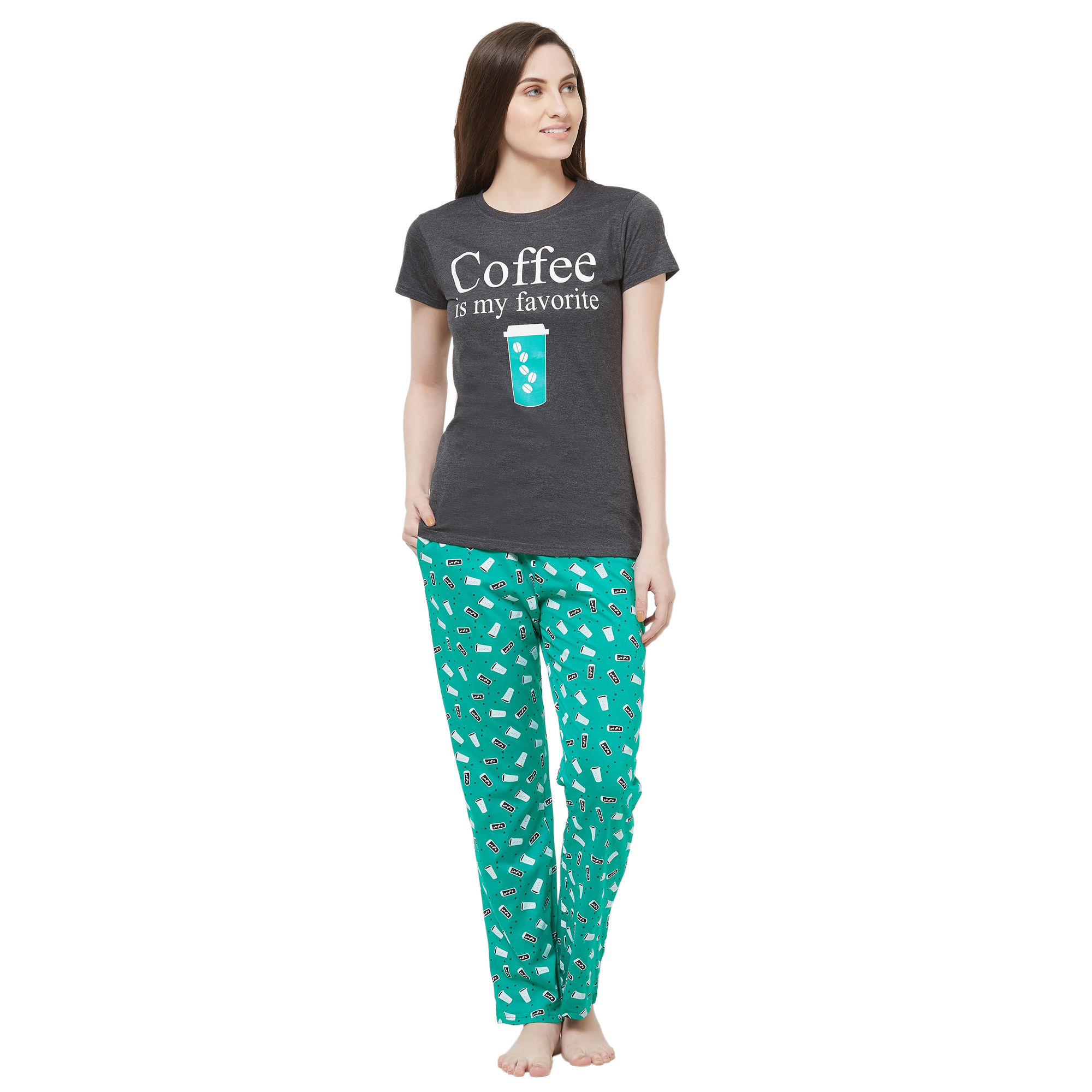 Evolove Womens Pajama T Shirt Sets (EVO24)