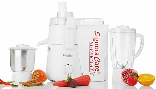 Signora Care Supermatic 2 Jar Juicer Mixer Grinder -White 900 Watts