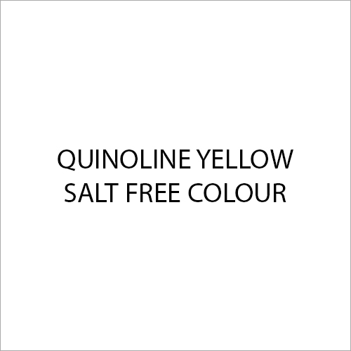 Quinoline Yellow Salt Free Colour