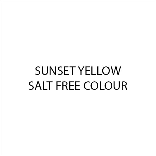 Sunset Yellow Salt Free Colour