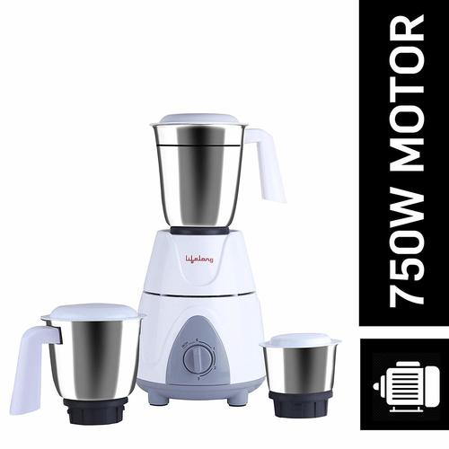 Lifelong Power Pro Plus LLMG03 750-Watt Mixer Grinder with 3 Jars (White/Grey)