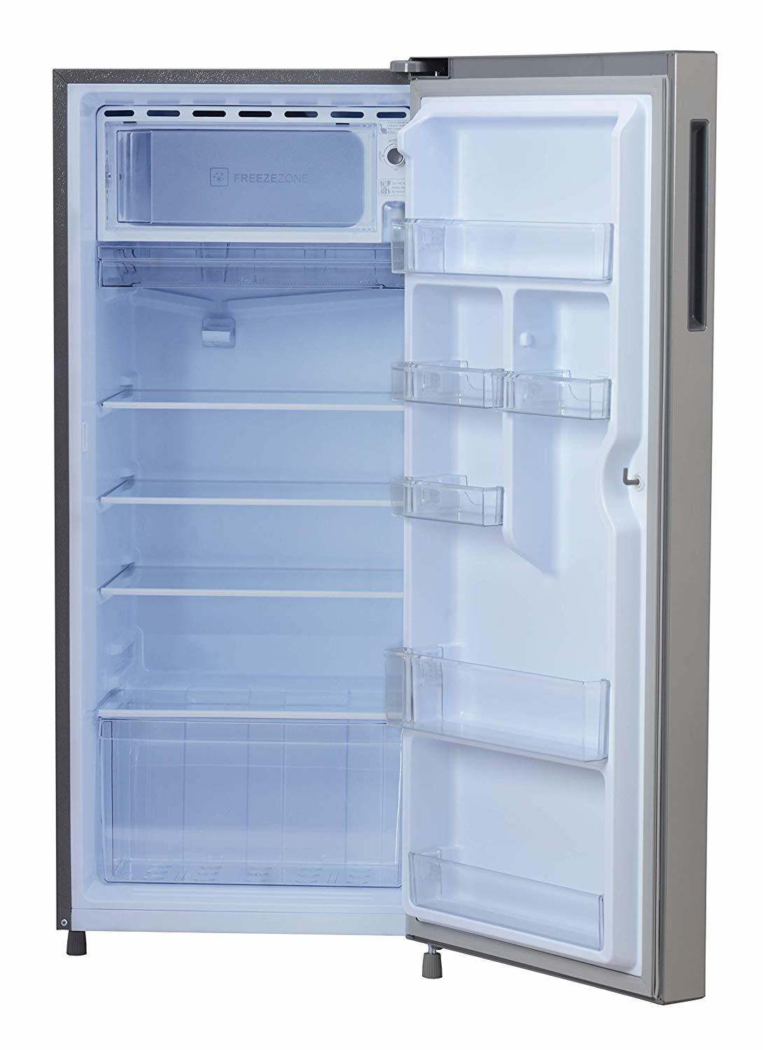 Haier 195 L 5 Star ( 2019 ) Direct Cool Single Door Refrigerator (HRD-1955CSS-E, Shiny Steel)