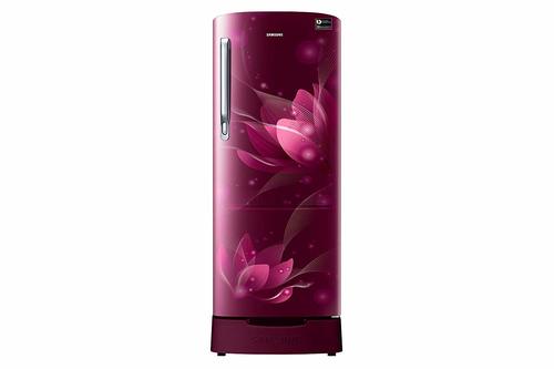 Samsung 192 L 4 Star Inverter Direct-Cool Single Door Refrigerator (RR20T182XR8/HL, Saffron Red)