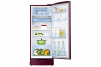 Samsung 192 L 4 Star Inverter Direct-Cool Single Door Refrigerator (RR20T182XR8/HL, Saffron Red)