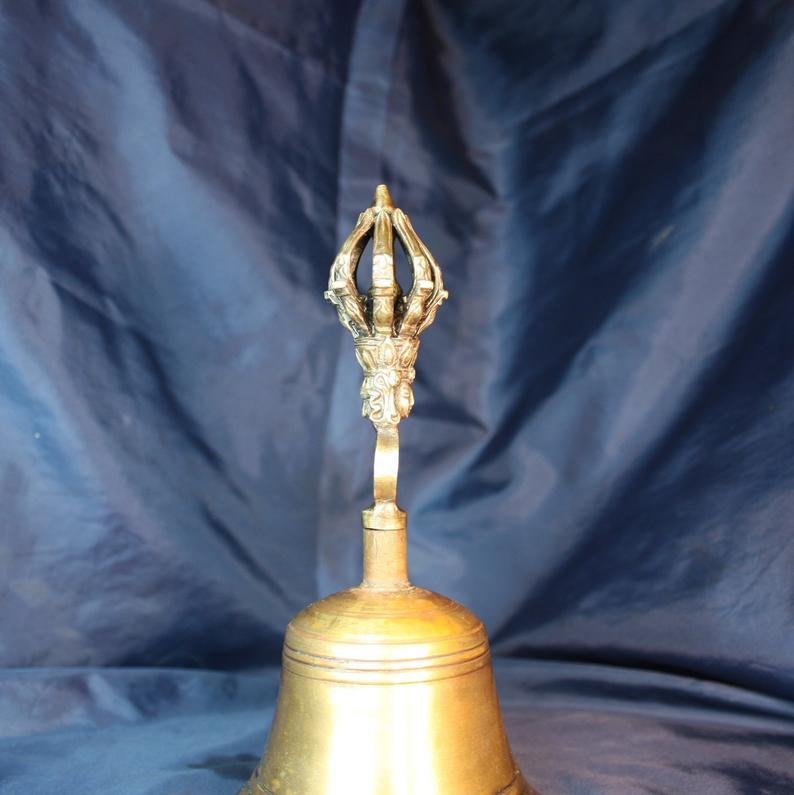 Tibetan bell 7 inch Vajra Ghanta Dorje Drilbu