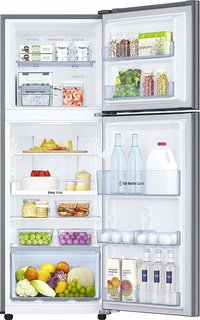 Samsung 253 L 4 Star ( 2019 ) Frost Free Double Door Refrigerator(RT28M3424S8/HL, Elegant Inox, Inverter Compressor)