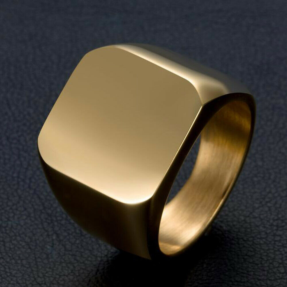 Artificial Men's Gold Punk Ring