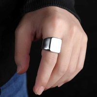 Artificial Silver Punk Ring