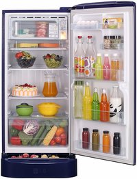 LG 215 L 5 Star ( 2019 ) Inverter Direct Cool Single Door Refrigerator (GL-D221ABGY, Blue Glow)
