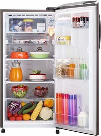 LG 190 L 5 Star ( 2019 ) Direct Cool Single Door Refrigerator(GL-B201APZY, Shiny Steel, Inverter Compressor)