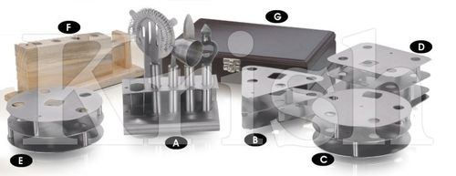 Bar Tool Set In Different Stands - 7 Pcs - Color: As Per Requirement