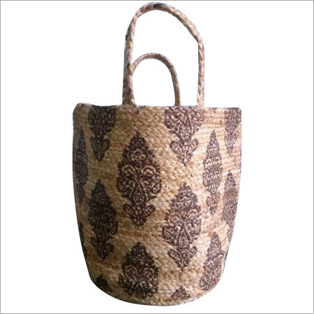 Available In Different Colour Hand Woven Jute Shopping Bag