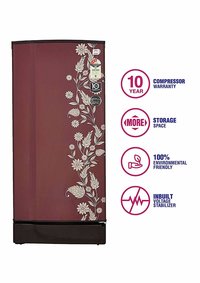 Godrej 190 L 3 Star (2019) Direct-Cool Single-Door Refrigerator (RD 1903 PT 3.2, Scarlet Dremin)