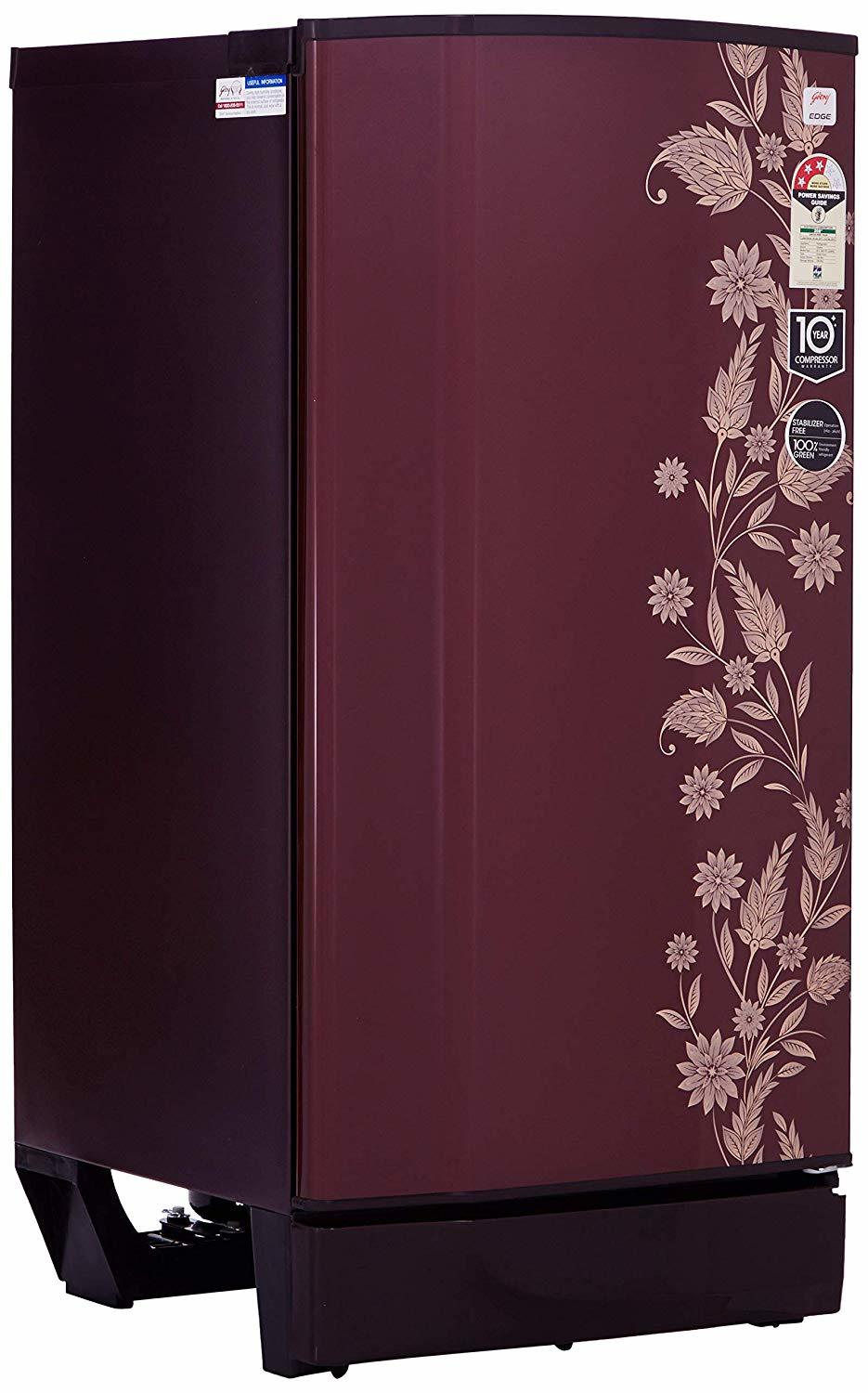 Godrej 190 L 3 Star (2019) Direct-Cool Single-Door Refrigerator (RD 1903 PT 3.2, Scarlet Dremin)