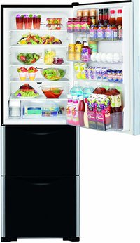 Hitachi 404 L Frost Free Multi-Door Refrigerator(R-SG38FPND, Glass Black, Inverter Compressor)