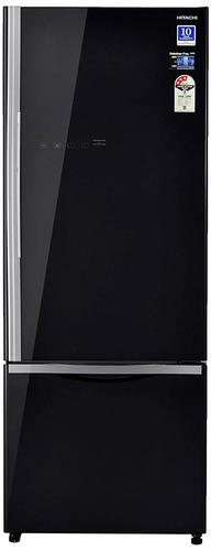 Hitachi 466 L 3 Star ( 2019 ) Rating Frost Free Standard Double Door Refrigerator (R-B500PND6 - GBK, Glass Black, Inverter Compressor)