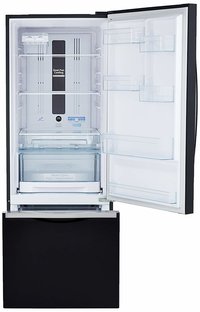 Hitachi 466 L 3 Star ( 2019 ) Rating Frost Free Standard Double Door Refrigerator (R-B500PND6 - GBK, Glass Black, Inverter Compressor)