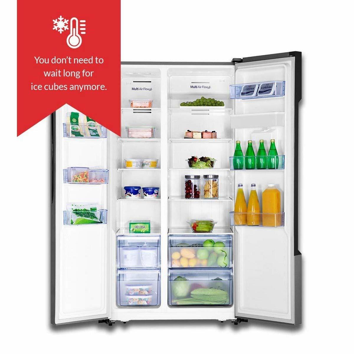 BPL 564 L Frost Free Side-by-Side Refrigerator(BRS564H, Steel)