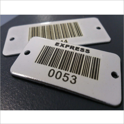 Rectangle Plastic Barcode Tag