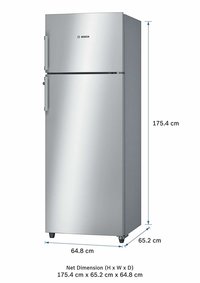 Bosch 347 L 4 Star Frost Free Double Door Refrigerator(KDN43VL40I, Inox, Inverter Compressor)