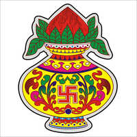 Available In Different Color Kalash Paper Sticker