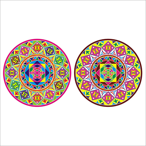 Available In Different Color Diwali Rangoli Decorative Floor Sticker