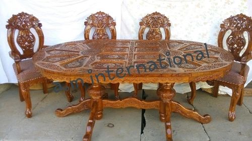 Handmade Indian Handcrafted Dining Table Set