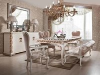 Classic Teak Wood Dining Set - Solid Wood, Premium Finish, Eco-friendly , Handmade Indian Style Chairs