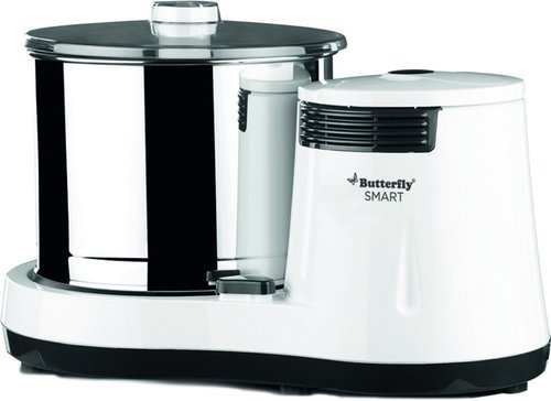 Butterfly Smart 150-Watt Table Top Wet Grinder with Coconut Scrapper Attachment (White)