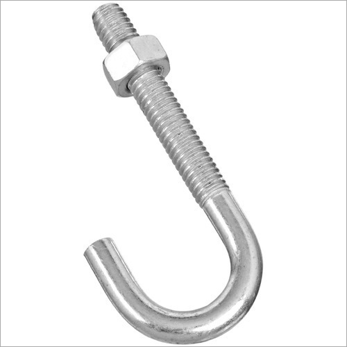 MS Threaded J Bolt