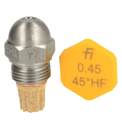 Fluidics Burner Nozzle 45 Degree Hf Size: Small