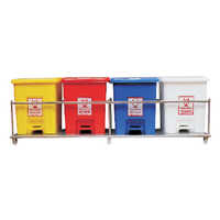 20ltr SS 4 Bin Set