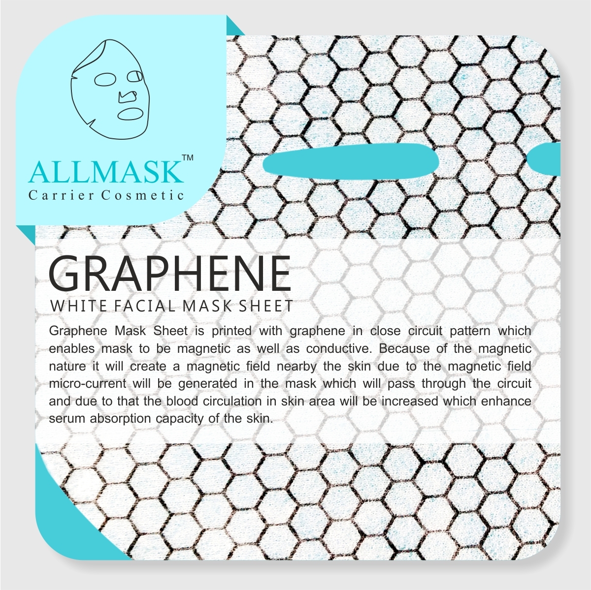Graphene White Facial Mask Sheet - 100% Original - ODM/OEM Customization Available