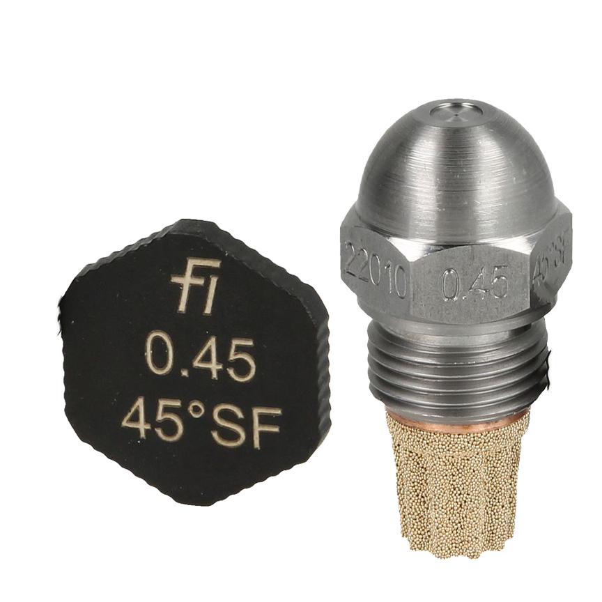 Fluidics Burner Nozzle 45 Degree SF